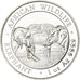 Moneda, Somalia, Elephant, 100 Shillings, 2020, Proof, FDC, Plata, KM:New