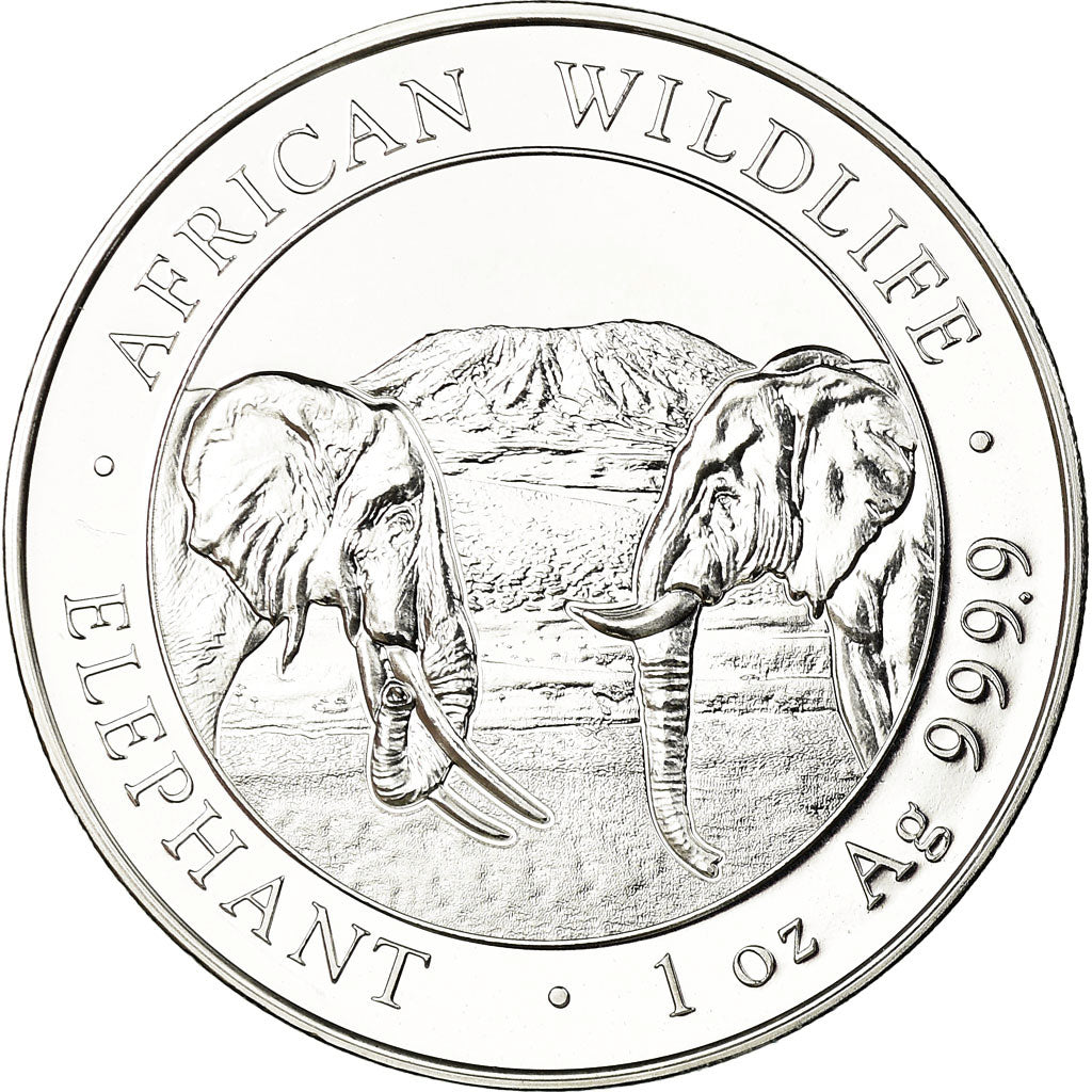 Coin, Somalia, Elephant, 100 Shillings, 2020, Proof, MS(65-70), Silver, KM:New