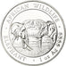 Coin, Somalia, Elephant, 100 Shillings, 2020, Proof, MS(65-70), Silver, KM:New
