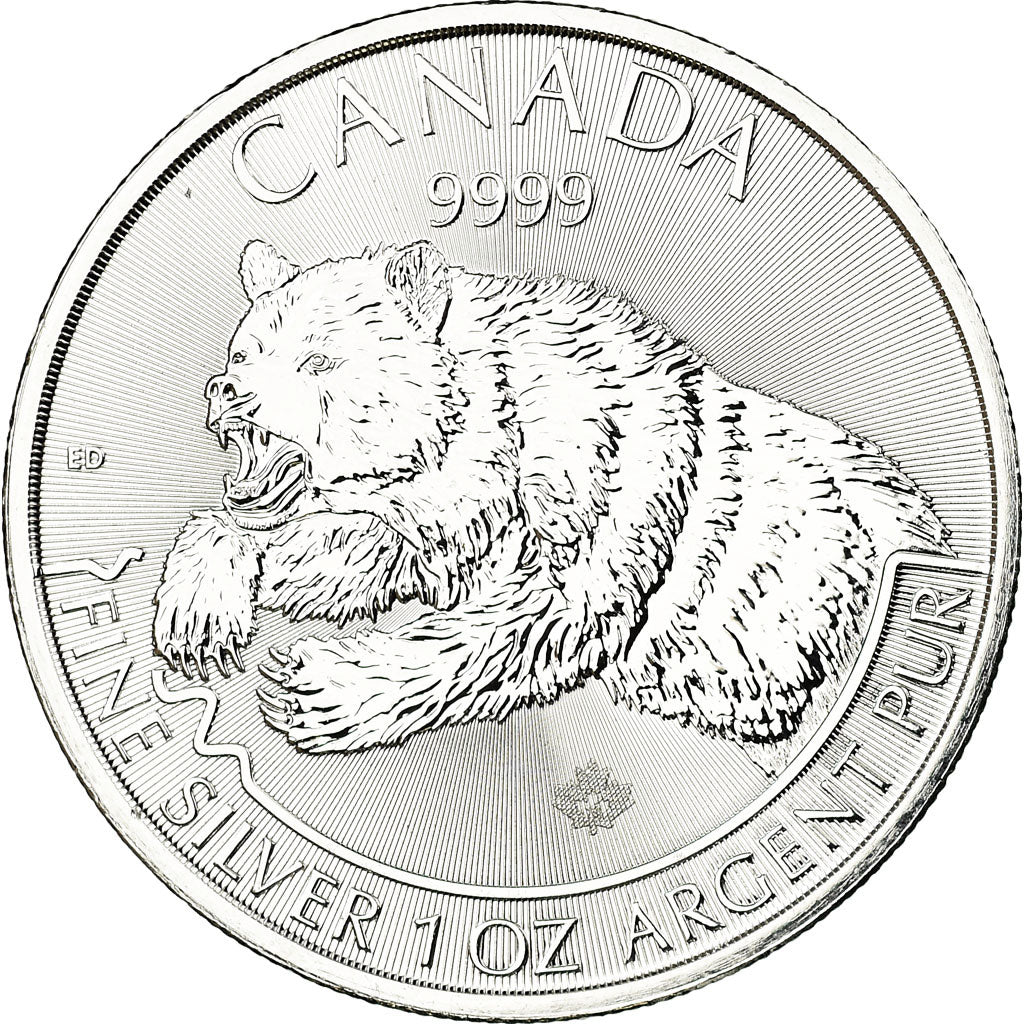 Coin, Canada, Grizzly, 5 Dollars, 2019, Royal Canadian Mint, Proof, MS(65-70)