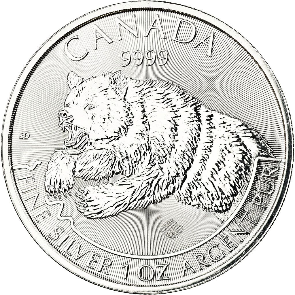 Monnaie, Canada, Grizzly, 5 Dollars, 2019, Royal Canadian Mint, Proof, FDC