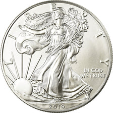 Coin, United States, Liberty Walking, Dollar, 2019, U.S. Mint, MS(65-70), Silver
