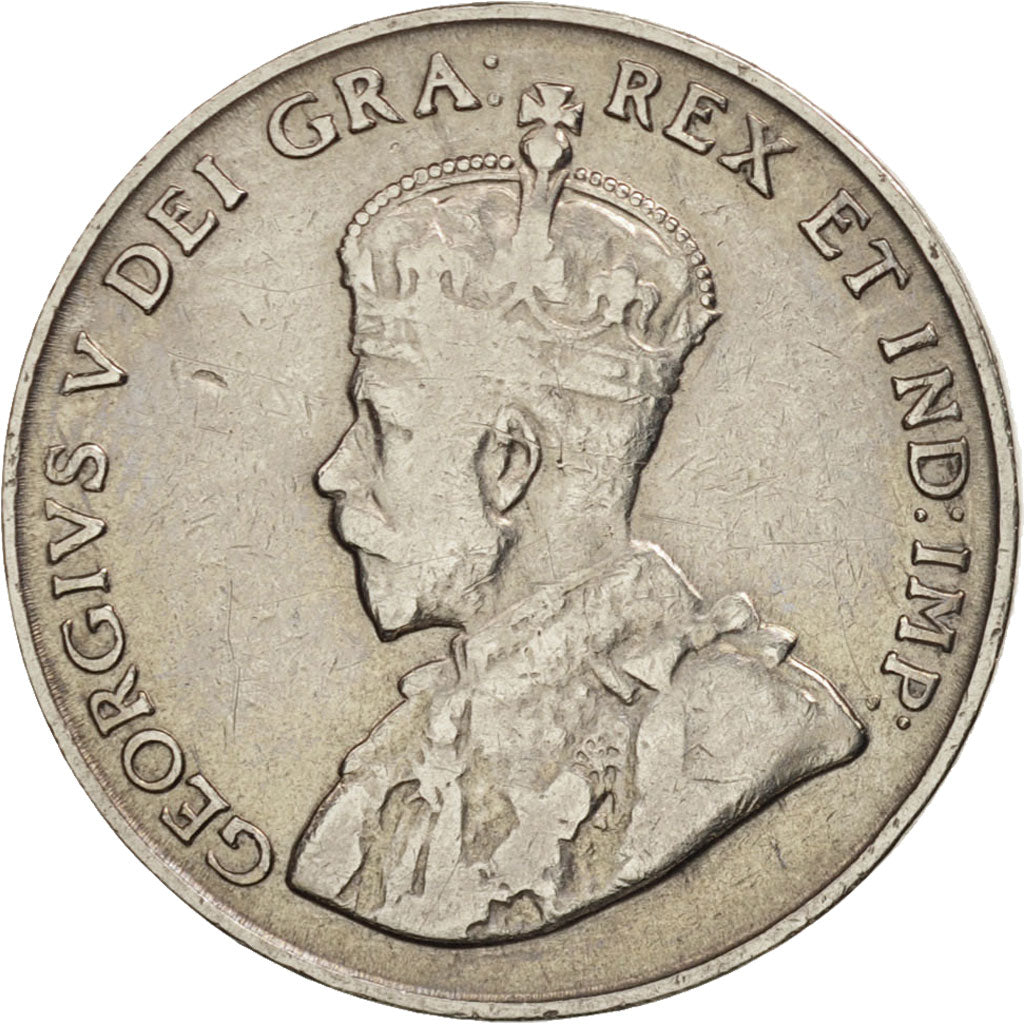 George V, 5 Cents, 1922, Ottawa, EF(40-45), Nickel, KM:29
