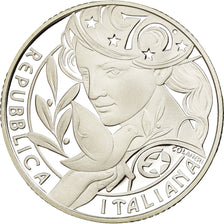 Italy, 10 Euro, 70 ans de Paix en Europe, 2015, Proof, MS(65-70), Silver, KM:387