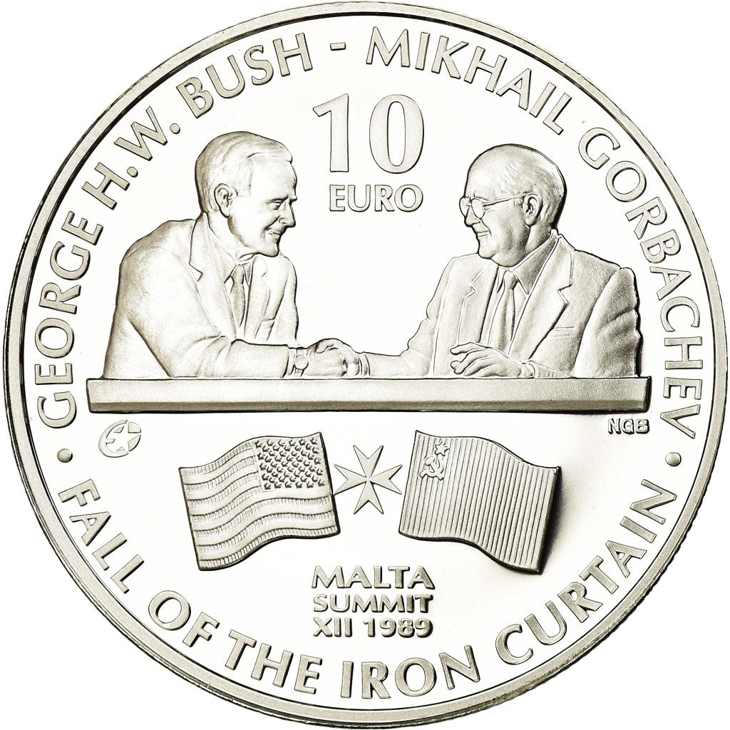 Malta, 10 Euro, Chute du 