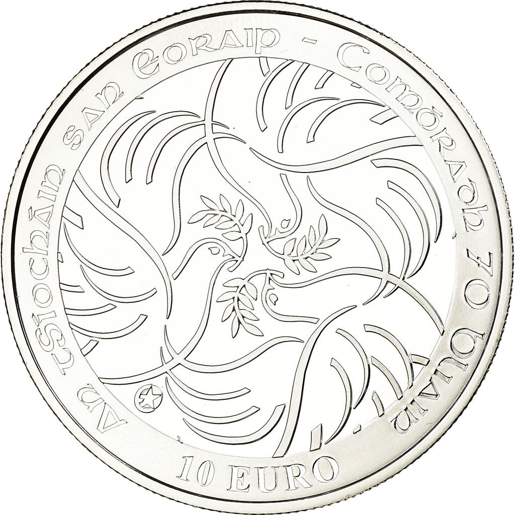IRELAND REPUBLIC, 10 Euro, 70 ans de Paix en Europe, 2015, Proof, MS(65-70)