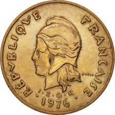 French Polynesia, 100 Francs, 1976, Paris, EF(40-45), Nickel-Bronze, KM:14