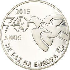 Portugal, 2.5 EURO, 70 ans de Paix en Europe, 2015, Proof, FDC, Argent
