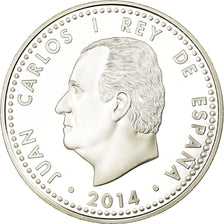 Hiszpania, 10 Euro, Manuel de Falla, 2014, Madrid, Proof, MS(65-70), Srebro