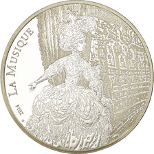 France, 10 Euro, La Musique - Jean Philippe Rameau, 2014, Proof, FDC, Argent