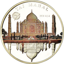 Coin, Mongolia, Taj Mahal, 500 Tugrik, 2008, Proof, MS(65-70), Silver, KM:224