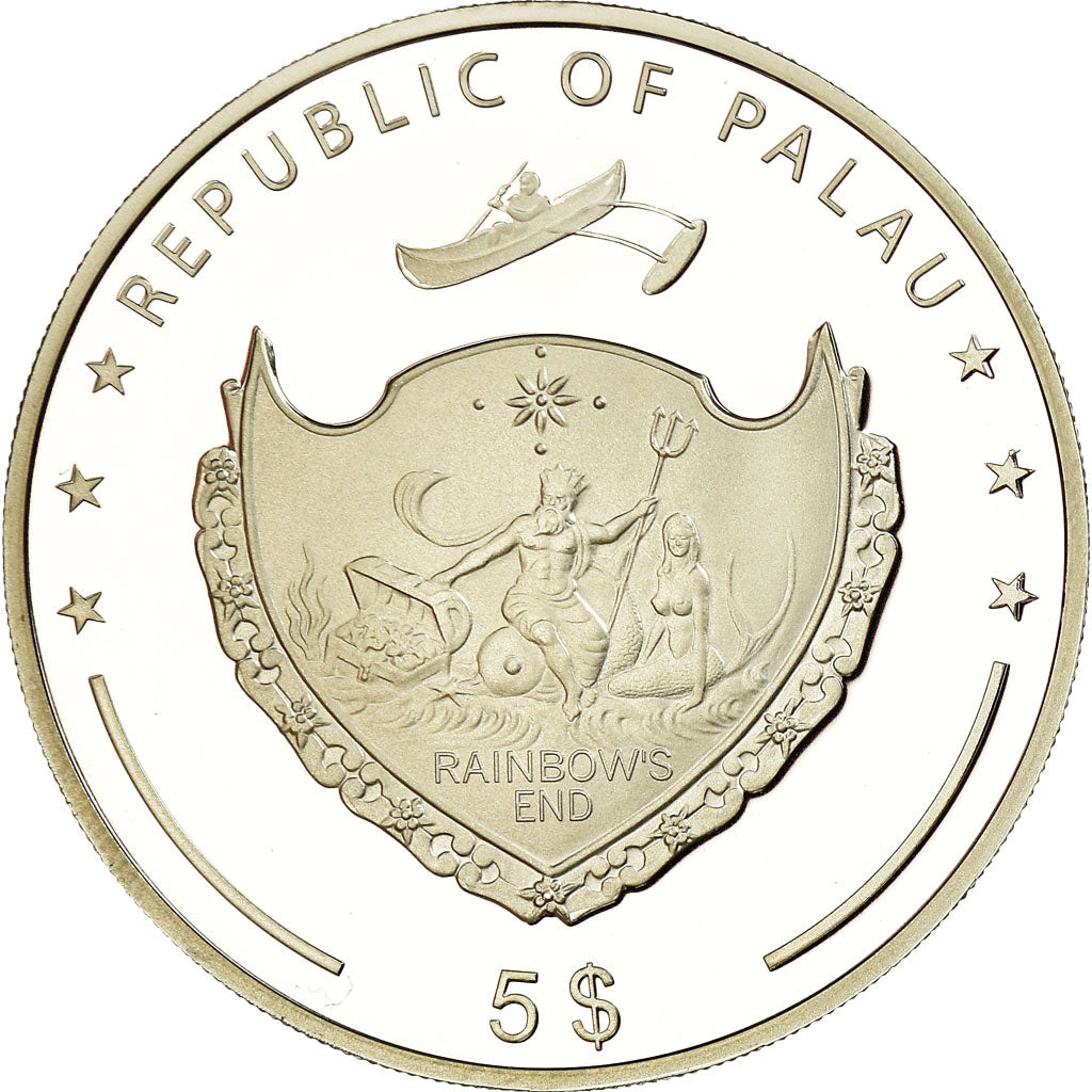 Münze, Palau, Le temple d'Artémis, 5 Dollars, 2013, Proof, STGL, Silber