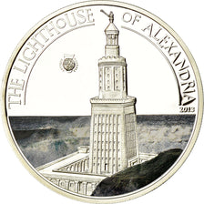 Coin, Palau, Le phare d'Alexandrie, 5 Dollars, 2013, Proof, MS(65-70), Silver