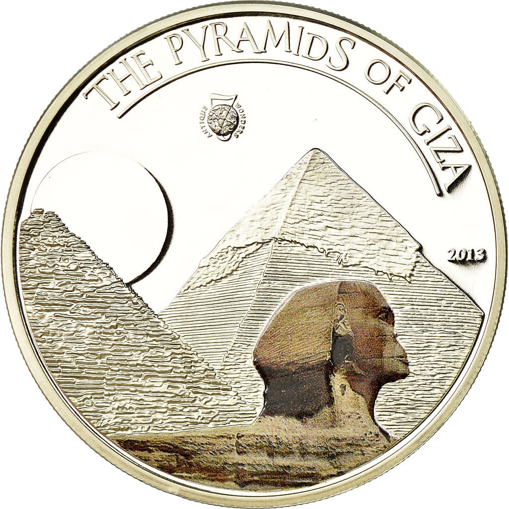 Münze, Palau, Les pyramides de Gizeh, 5 Dollars, 2013, Proof, STGL, Silber