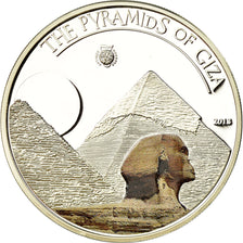 Münze, Palau, Les pyramides de Gizeh, 5 Dollars, 2013, Proof, STGL, Silber