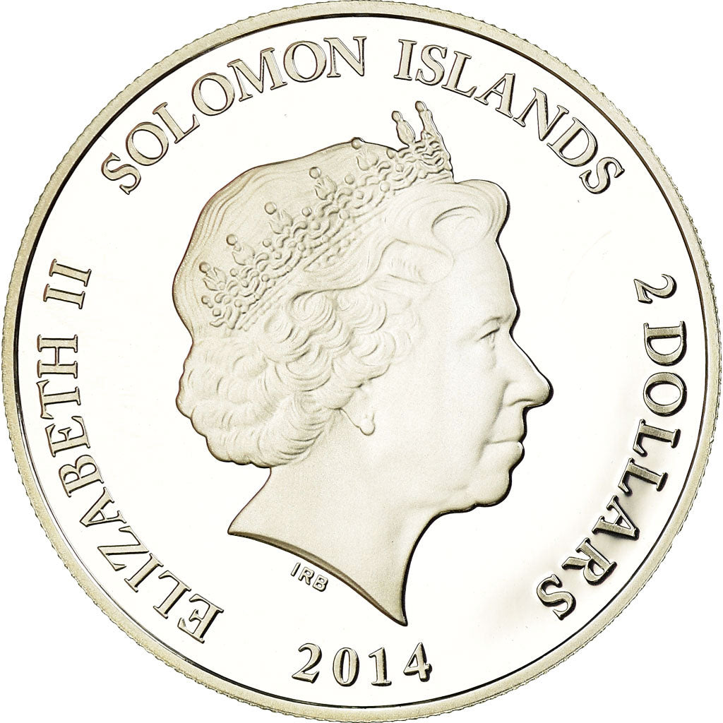 Münze, Salomonen, Râ - Dieu du Soleil, 2 Dollars, 2015, Proof, STGL, Silber