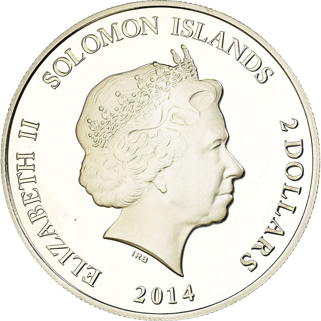Moneta, Isole Salomone, Toutankhamon, 2 Dollars, 2014, Proof, FDC, Argento