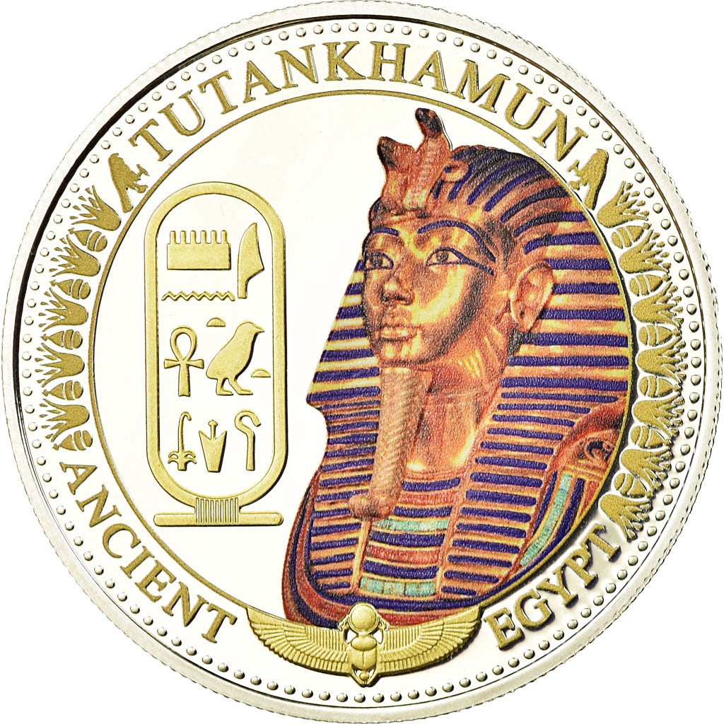 Moneta, Isole Salomone, Toutankhamon, 2 Dollars, 2014, Proof, FDC, Argento