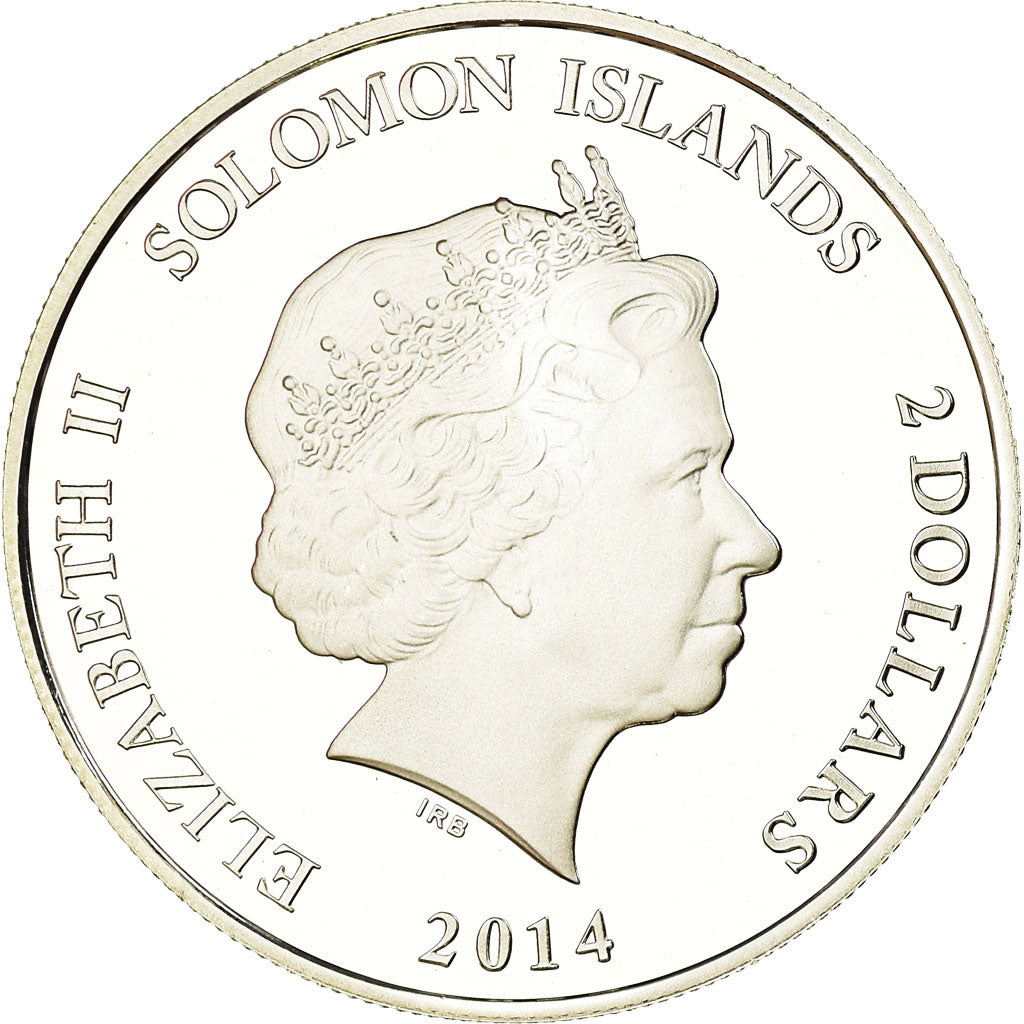 Moneta, Isole Salomone, Toutankhamon, 2 Dollars, 2014, Proof, FDC, Argento