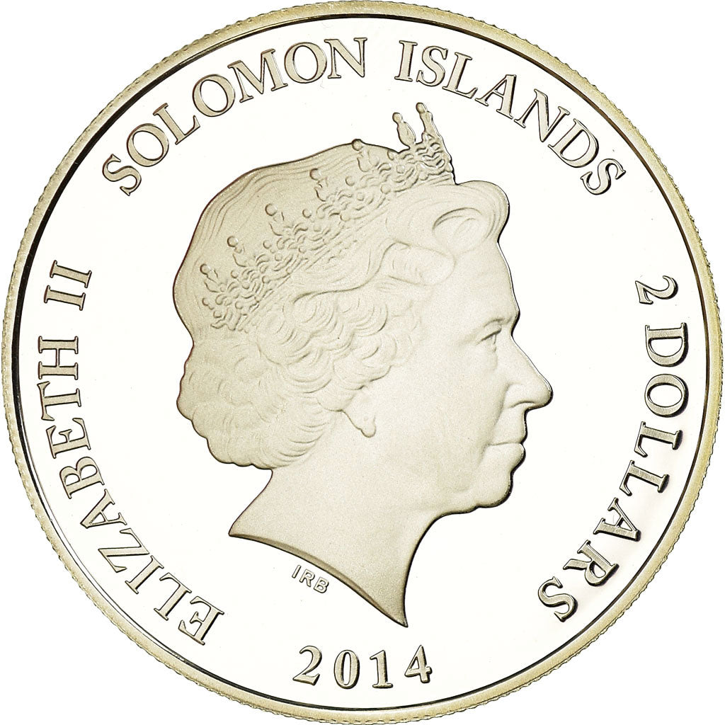 Münze, Salomonen, Scarabée, 2 Dollars, 2014, Proof, STGL, Silber