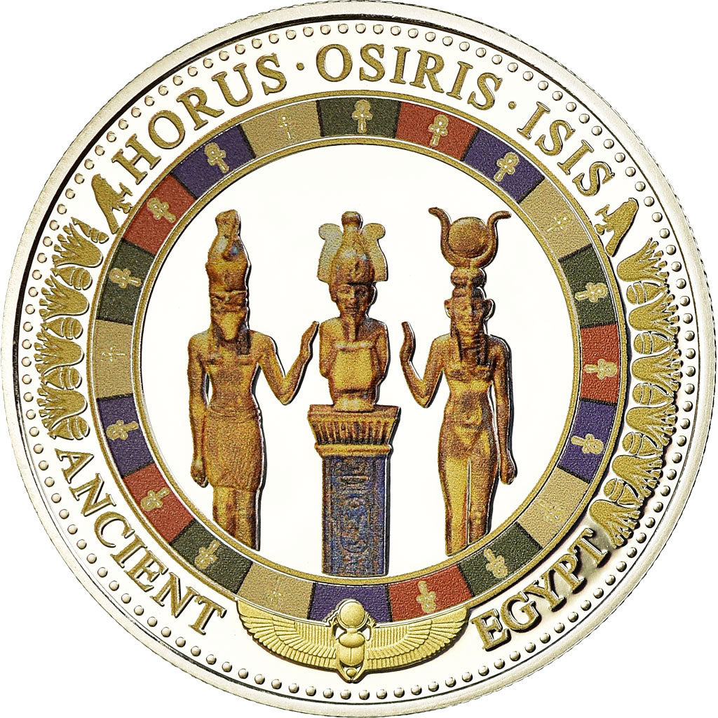 Moneta, Isole Salomone, Horus - Osiris et Isis, 2 Dollars, 2015, Proof, FDC