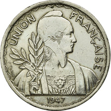Münze, FRENCH INDO-CHINA, Piastre, 1947, Paris, SS+, Copper-nickel, KM:32.2