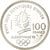Coin, France, Free-style skier, 100 Francs, 1990, BE, MS(65-70), Silver, KM:983