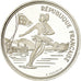 Moneda, Francia, Alpine skiing, 100 Francs, 1989, BE, FDC, Plata, KM:971