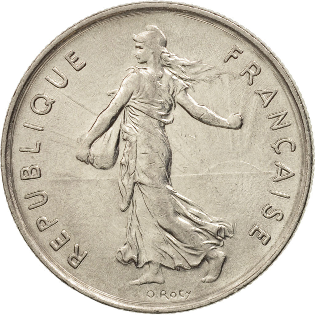 France, Semeuse, 5 Francs, 1976, Paris, AU(50-53), KM 926a.1, Gadoury 771