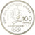 Coin, France, Free-style skier, 100 Francs, 1990, BE, MS(65-70), Silver, KM:983