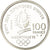 Coin, France, Patinage de vitesse, 100 Francs, 1990, BE, MS(65-70), Silver
