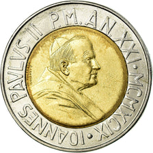 Monnaie, Cité du Vatican, John Paul II, 500 Lire, 1999, Rome, SUP, Bi-Metallic
