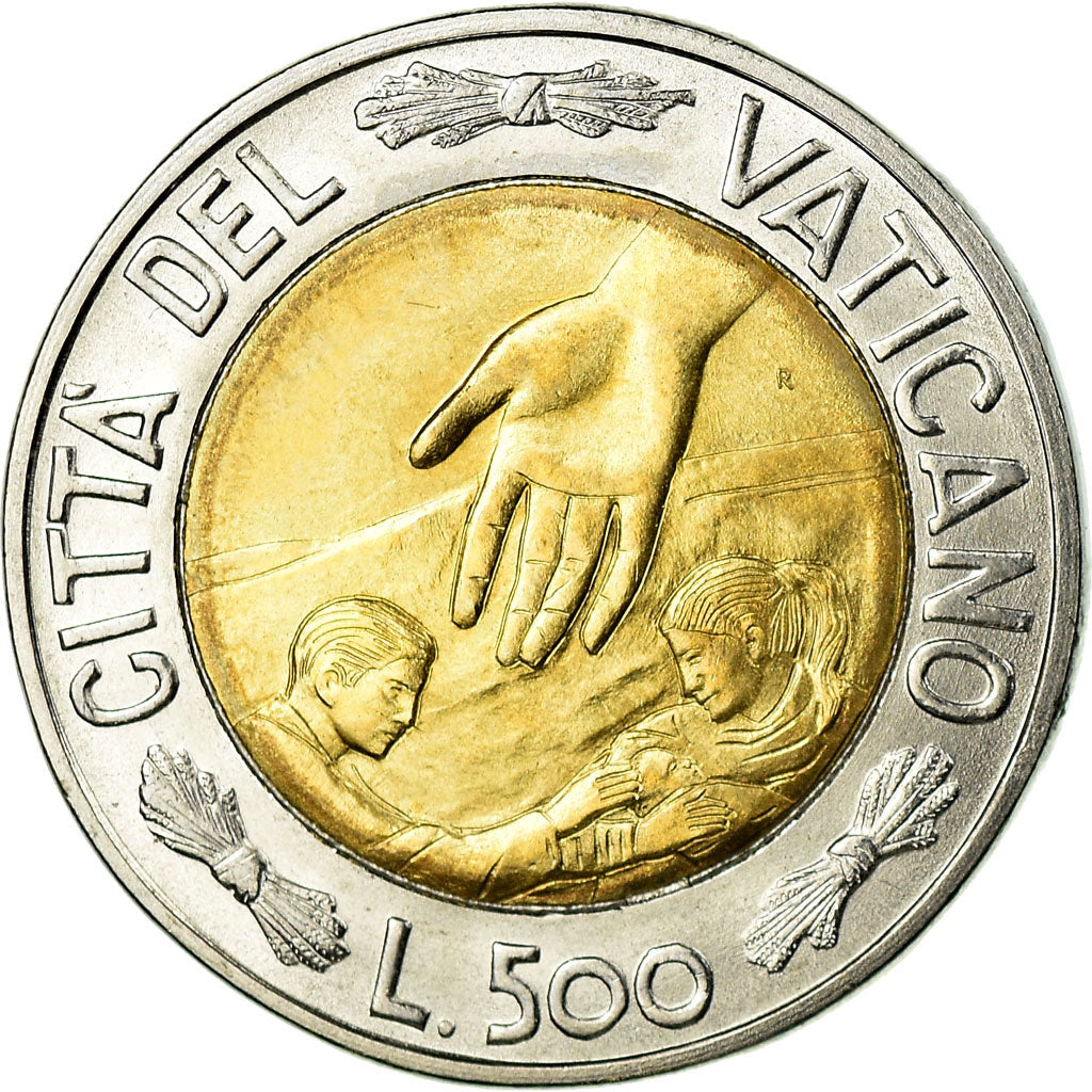 Monnaie, Cité du Vatican, John Paul II, 500 Lire, 1999, Rome, SUP, Bi-Metallic