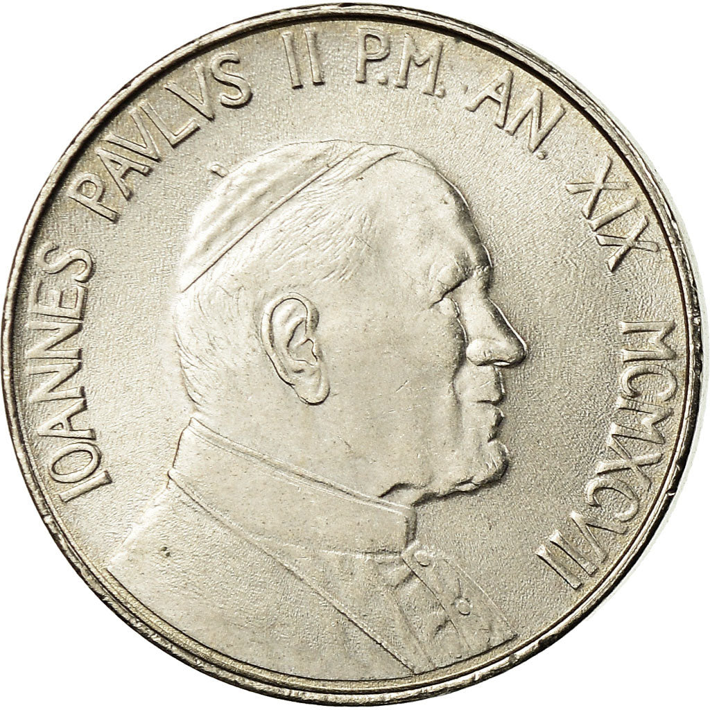 Münze, Vatikanstadt, John Paul II, 50 Lire, 1997, Roma, VZ, Copper-nickel