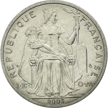 Coin, French Polynesia, 5 Francs, 2003, Paris, AU(50-53), Aluminum, KM:12