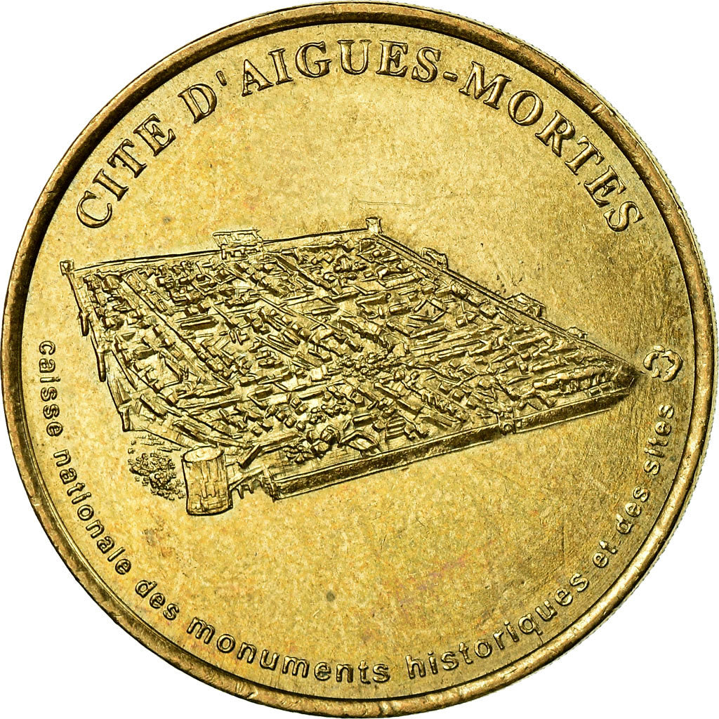 Francia, Token, Touristic token, Aigues-Mortes cité, Arts & Culture, 2001, MDP