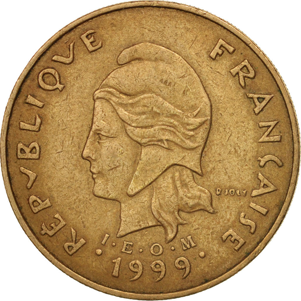 Coin, New Caledonia, 100 Francs, 1999, Paris, EF(40-45), Nickel-Bronze, KM:15
