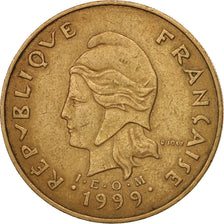 Coin, New Caledonia, 100 Francs, 1999, Paris, EF(40-45), Nickel-Bronze, KM:15