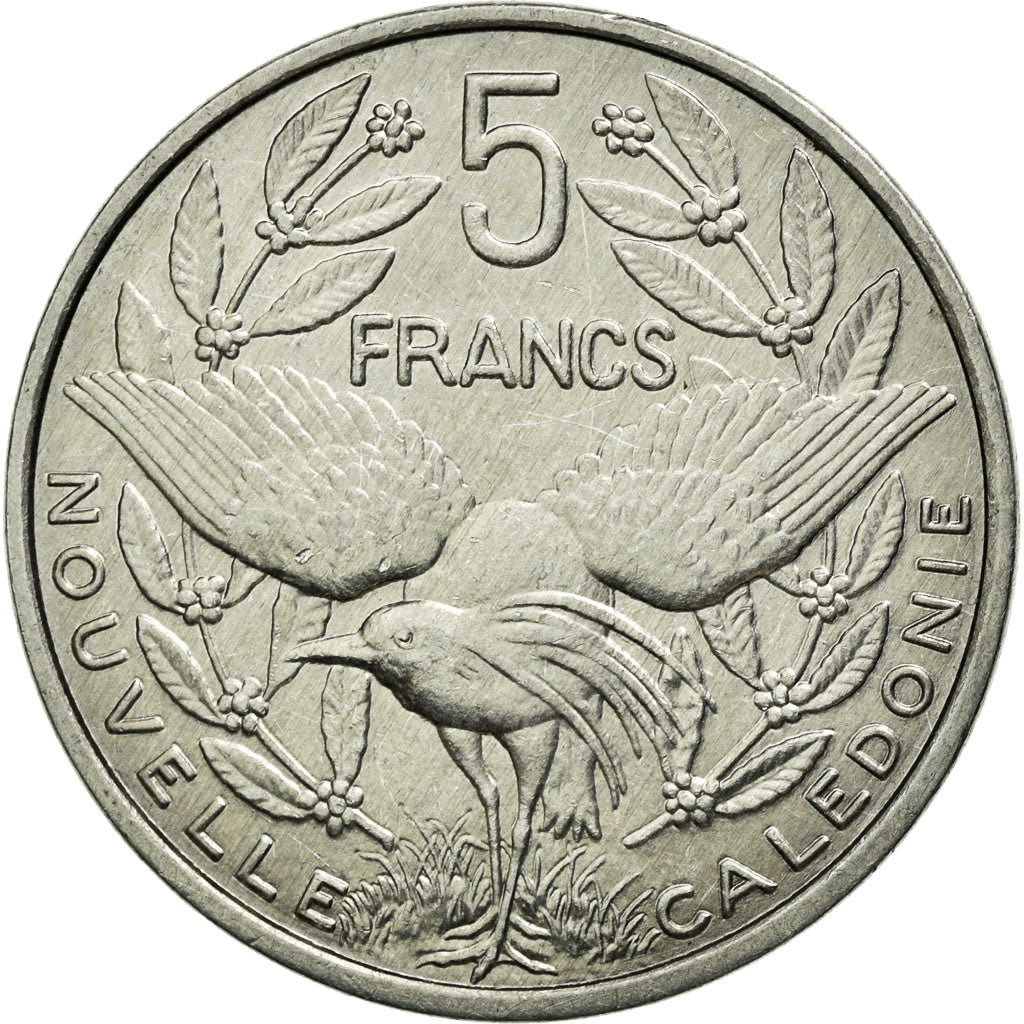 Coin, New Caledonia, 5 Francs, 2003, Paris, AU(50-53), Aluminum, KM:16