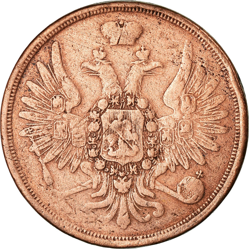 Coin, Russia, 3 Kopeks, 1859, Ekaterinbourg, VF(30-35), Copper, KM:151.1