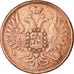 Coin, Russia, 3 Kopeks, 1859, Ekaterinbourg, VF(30-35), Copper, KM:151.1