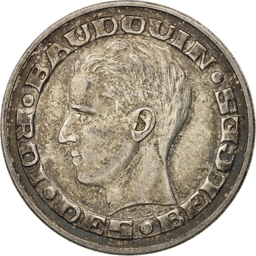 Belgium, 50 Francs, 50 Frank, 1958, EF(40-45), Silver, KM:150.1