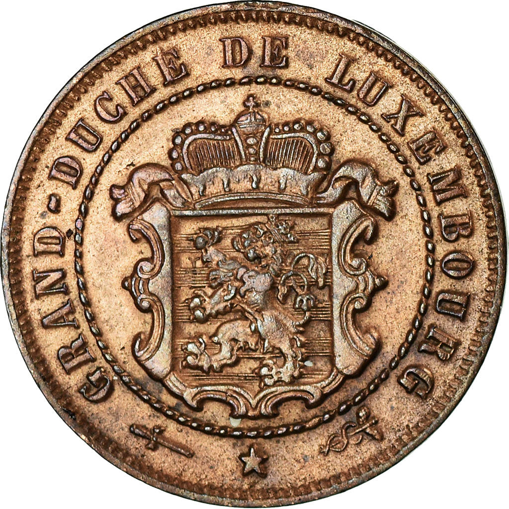 Moneta, Lussemburgo, William III, 2-1/2 Centimes, 1870, Utrecht, SPL-, Bronzo