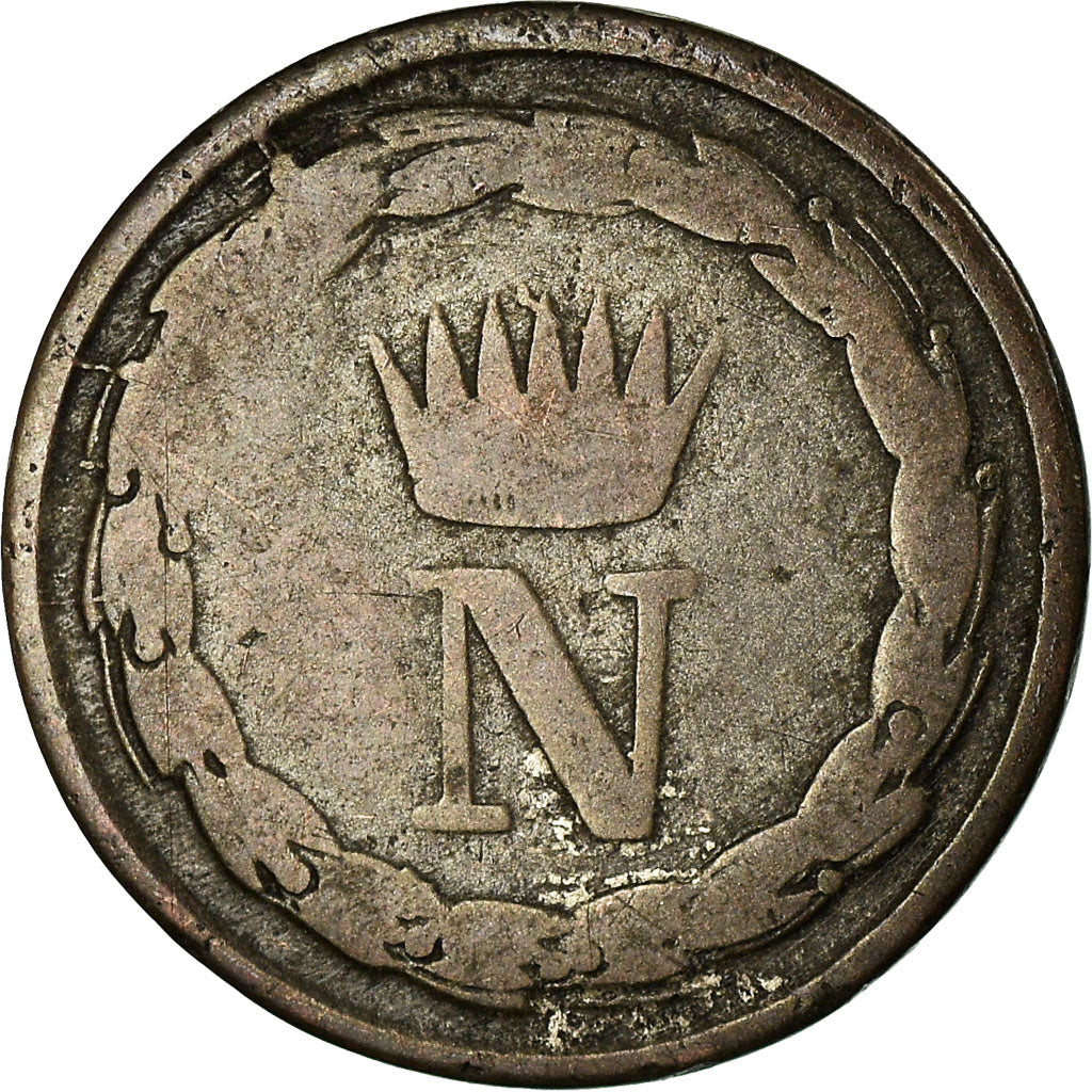 Münze, Italien Staaten, KINGDOM OF NAPOLEON, Napoleon I, 10 Centesimi, 1810