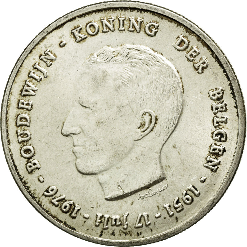Coin, Belgium, 250 Francs, 250 Frank, 1976, Brussels, AU(50-53), Silver