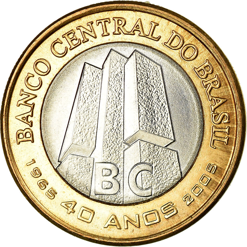 Moneta, Brasile, Real, 2005, SPL, Bi-metallico, KM:668