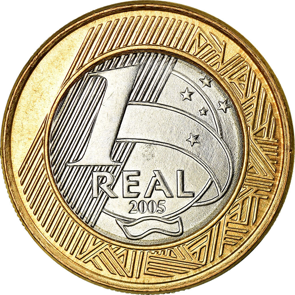 Moneta, Brasile, Real, 2005, SPL, Bi-metallico, KM:668