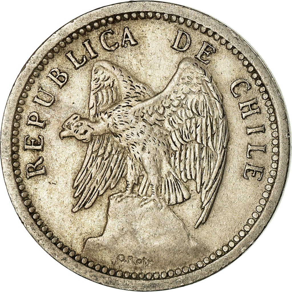 Coin, Chile, 20 Centavos, 1939, Santiago, EF(40-45), Copper-nickel, KM:167.3