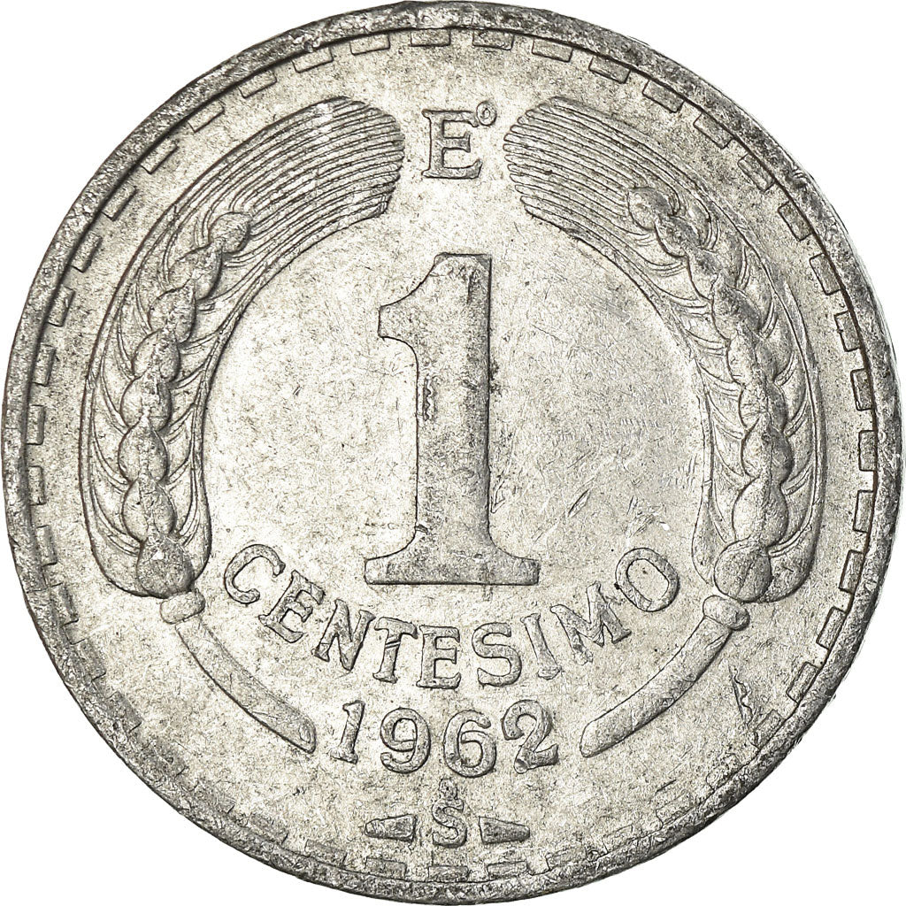 Coin, Chile, Centesimo, 1962, Santiago, VF(30-35), Aluminum, KM:189