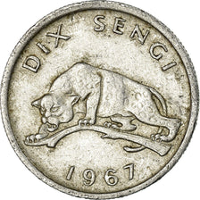 Coin, CONGO, DEMOCRATIC REPUBLIC, 10 Sengis, 1967, Paris, VF(30-35), Aluminum